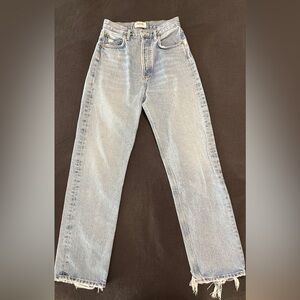 Agolde light wash jeans!